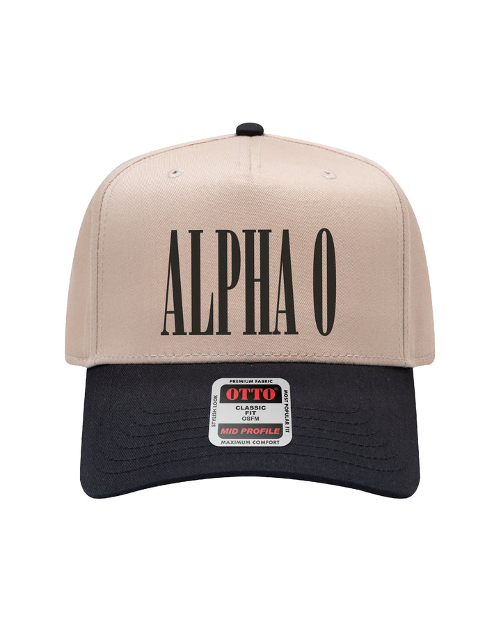 Embroidered Sorority Black/Khaki Hat