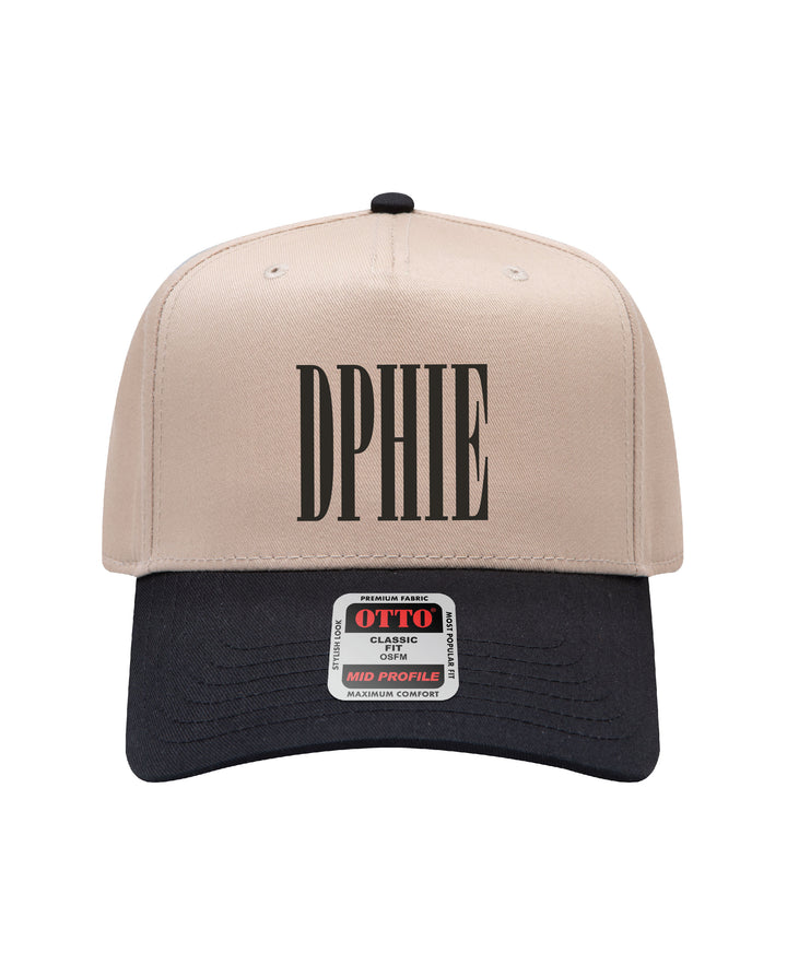 Embroidered Sorority Black/Khaki Hat