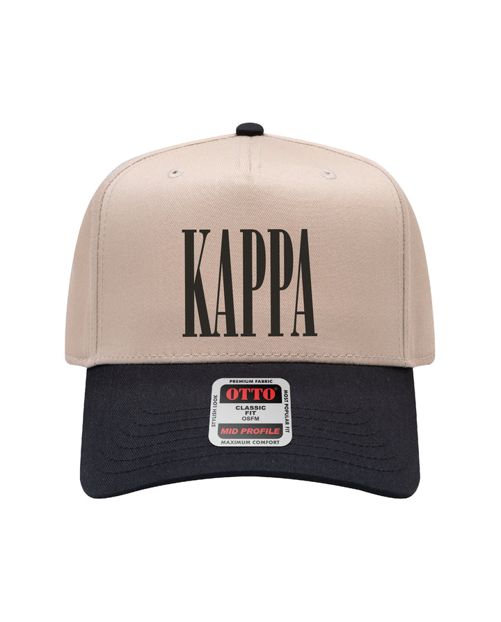Embroidered Sorority Black/Khaki Hat