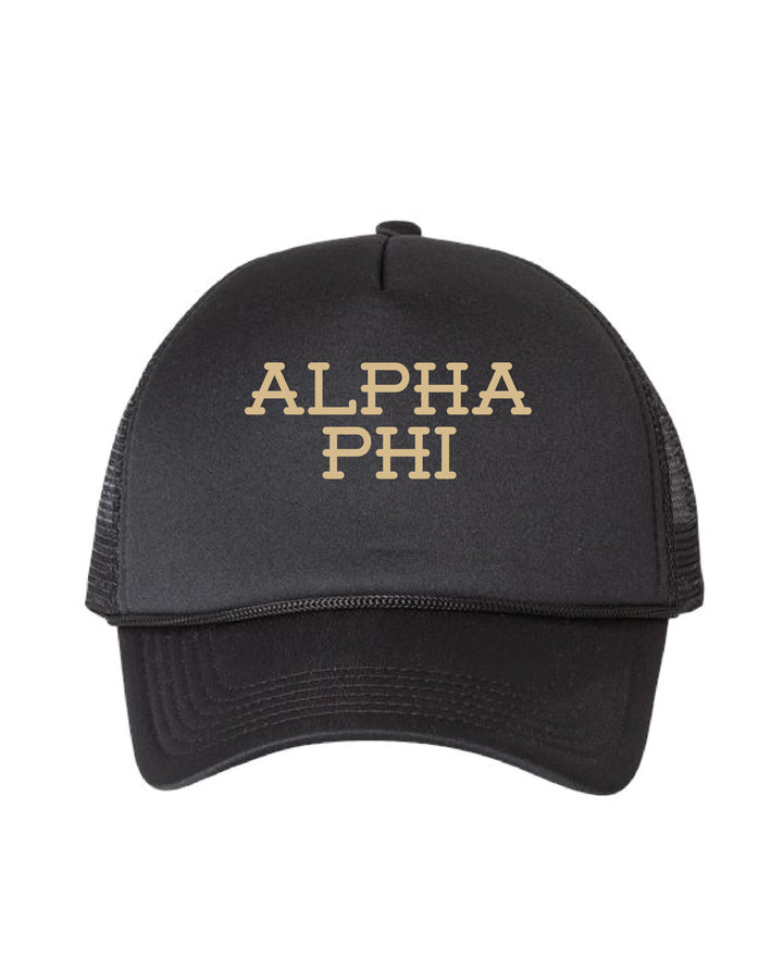 Western Embroidered Sorority Trucker Hat