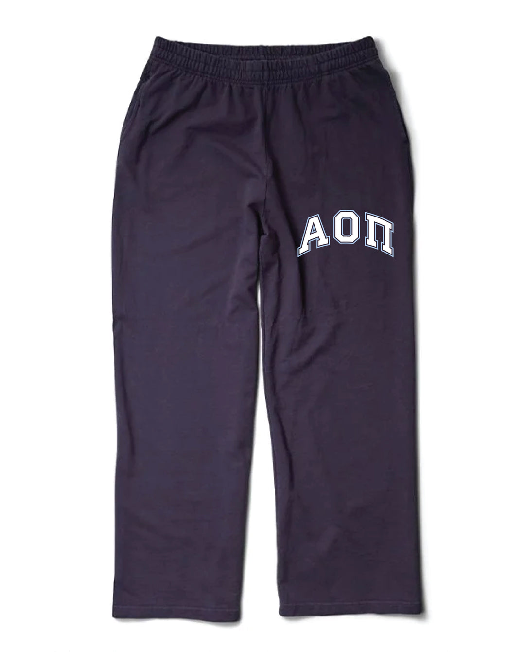 Block Letter Midnight Sky Light Weight Sorority Wide Leg Pants
