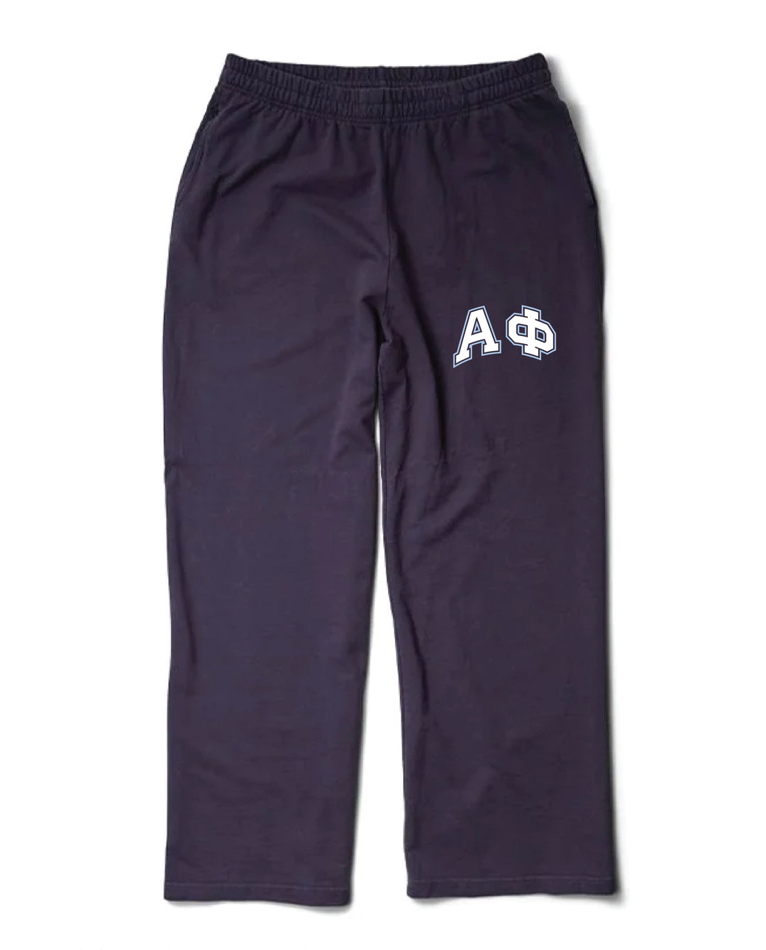 Block Letter Midnight Sky Light Weight Sorority Wide Leg Pants