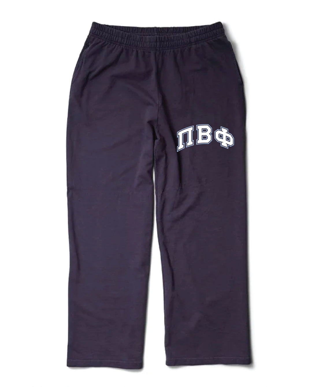 Block Letter Midnight Sky Light Weight Sorority Wide Leg Pants