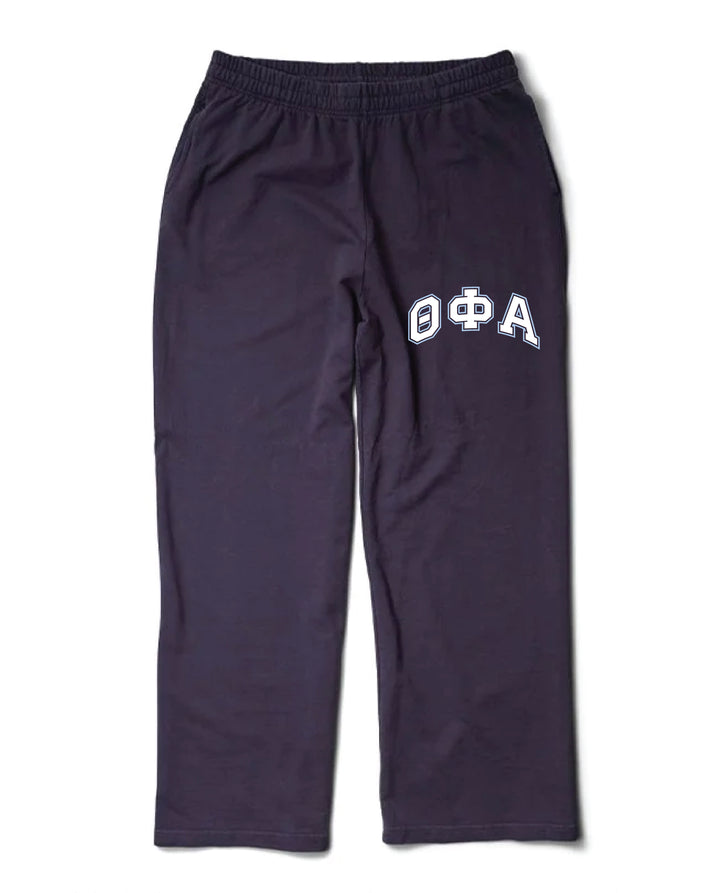 Block Letter Midnight Sky Light Weight Sorority Wide Leg Pants