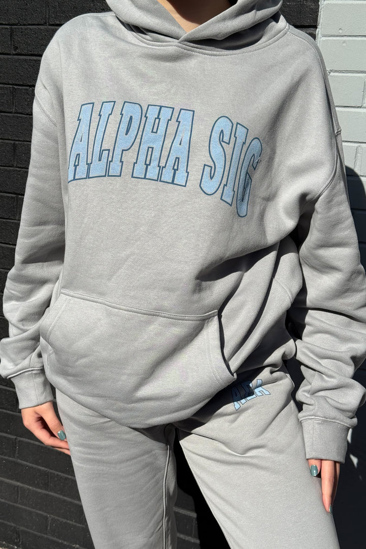 Block Letter Heavy Weight Hoodie