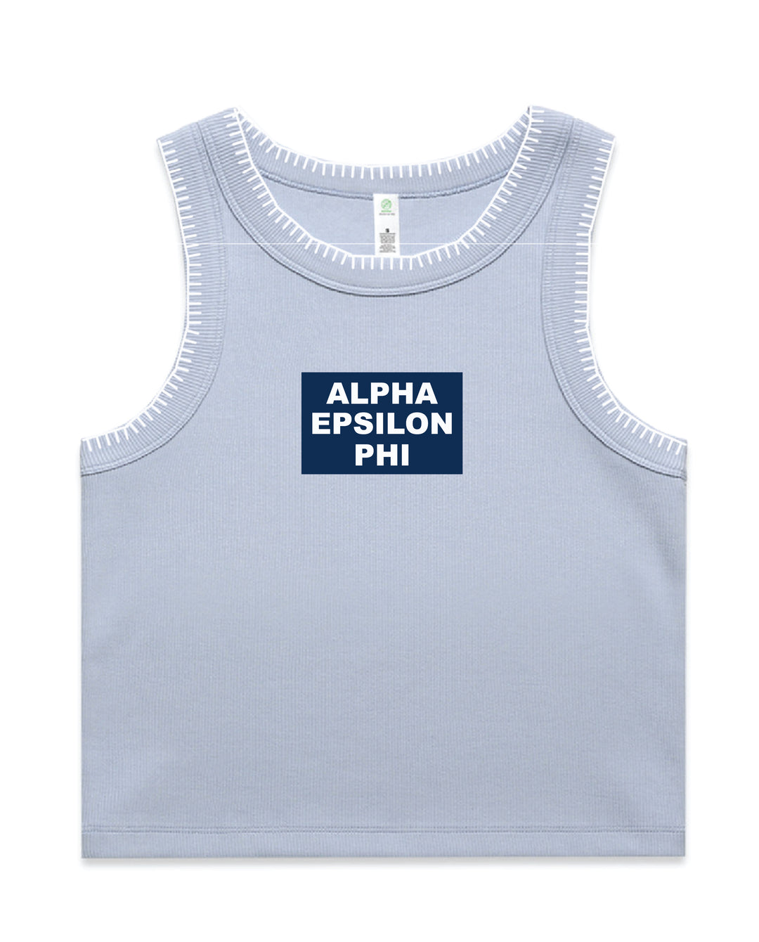 Block Letter Sorority Stitch Tank