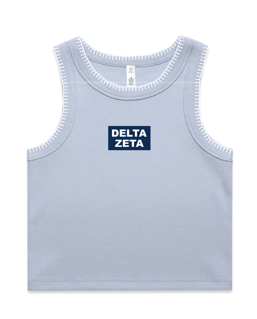 Block Letter Sorority Stitch Tank