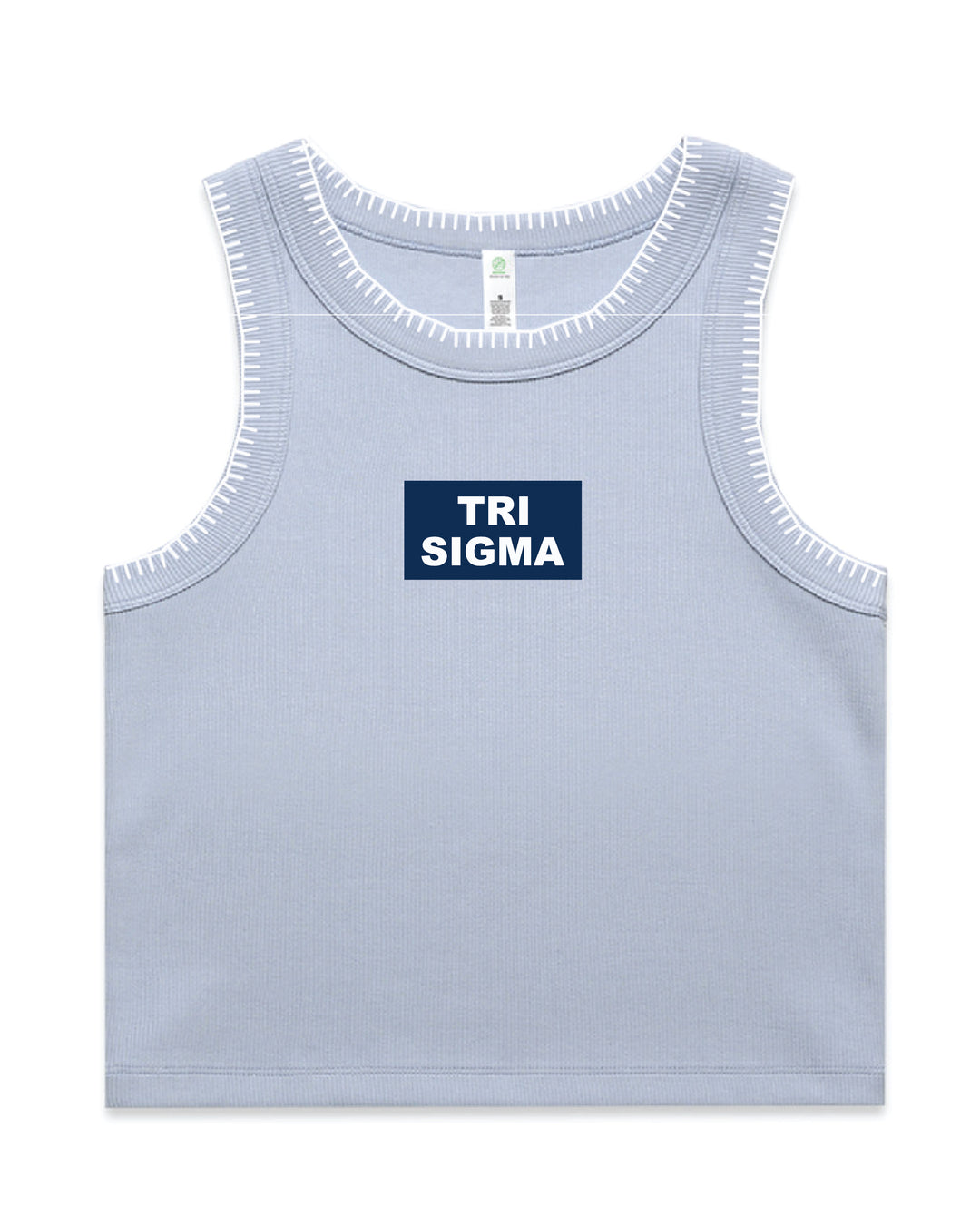 Block Letter Sorority Stitch Tank