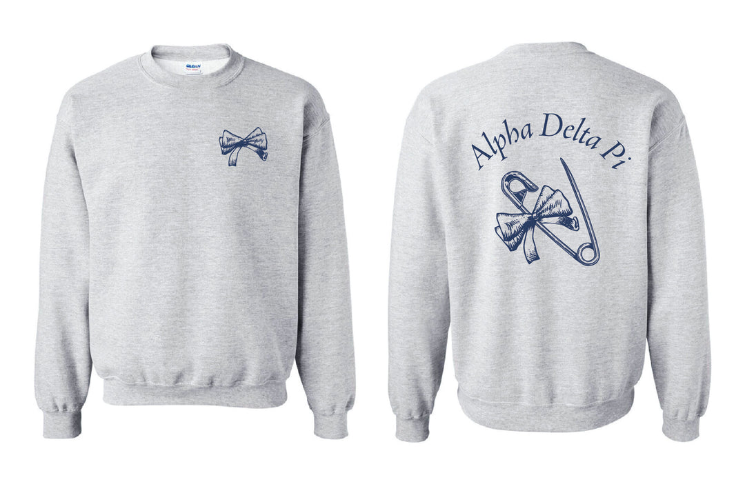 Alpha Delta Pi Bow Pin Matching Set Crewneck