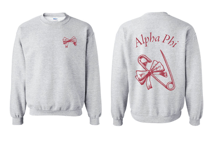 Bow Pin Sorority Matching Set Crewneck