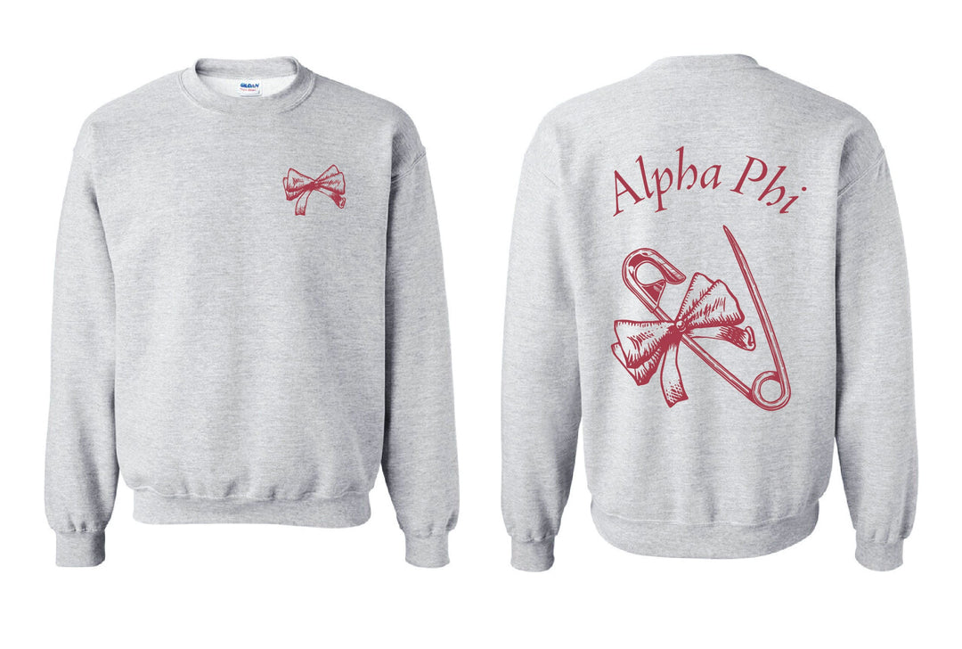 Bow Pin Sorority Matching Set Crewneck - 2XL - 3XL