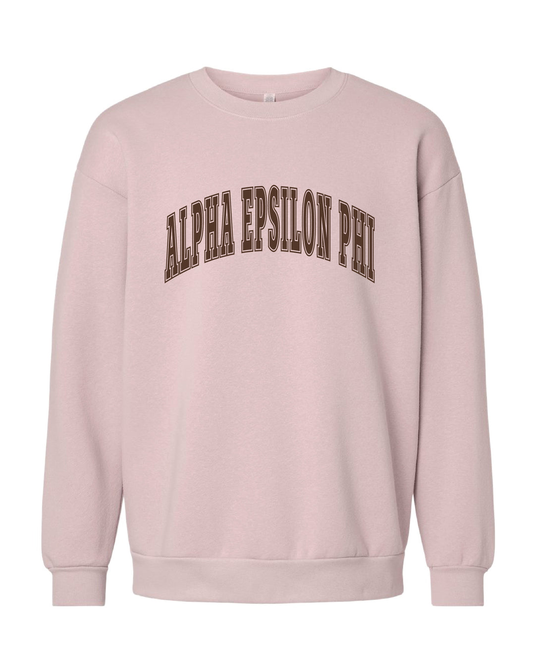 Alpha Epsilon Phi Brown & Blush Crewneck