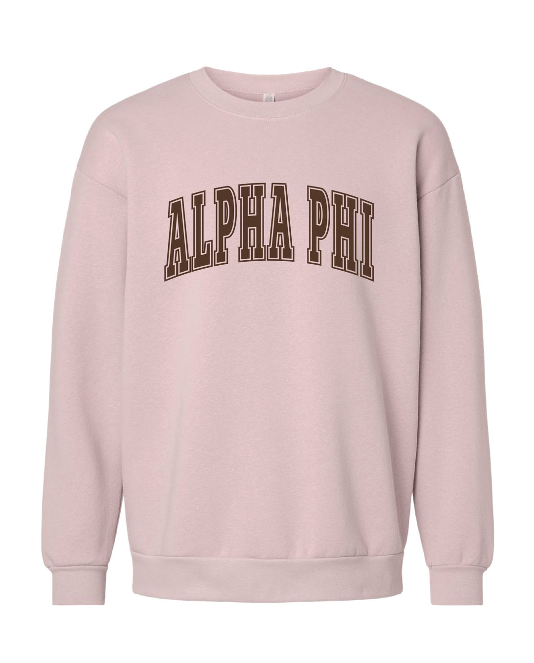 Alpha Phi Brown & Blush Crewneck