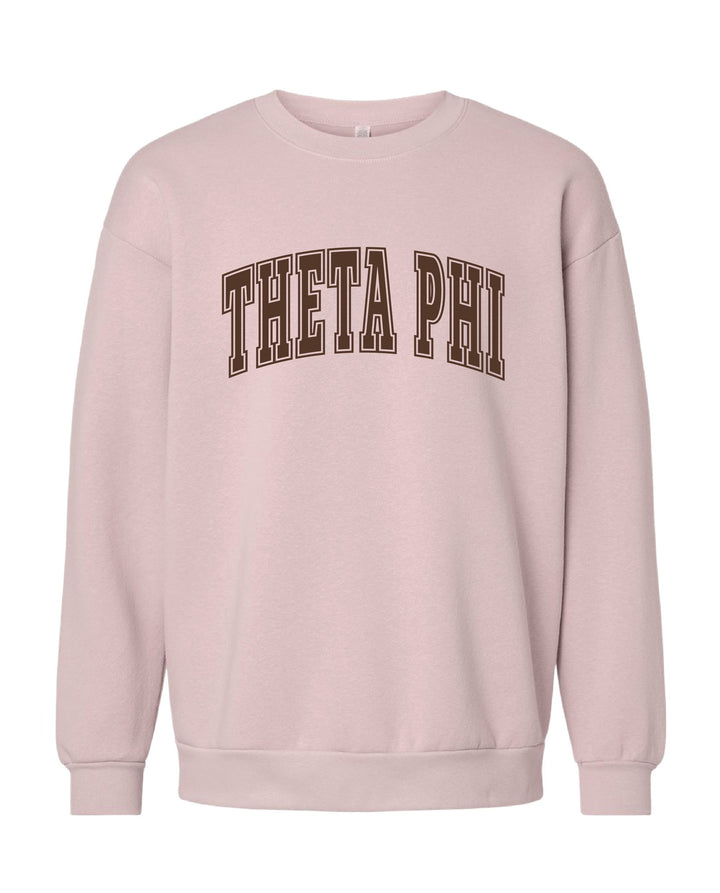Theta Phi Alpha Brown & Blush Crewneck