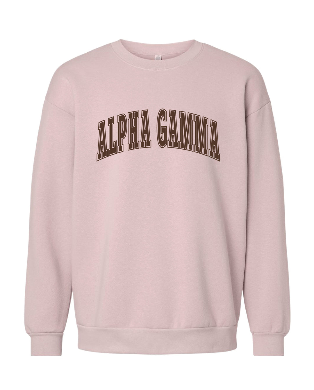 Alpha Gamma Delta Brown & Blush Crewneck
