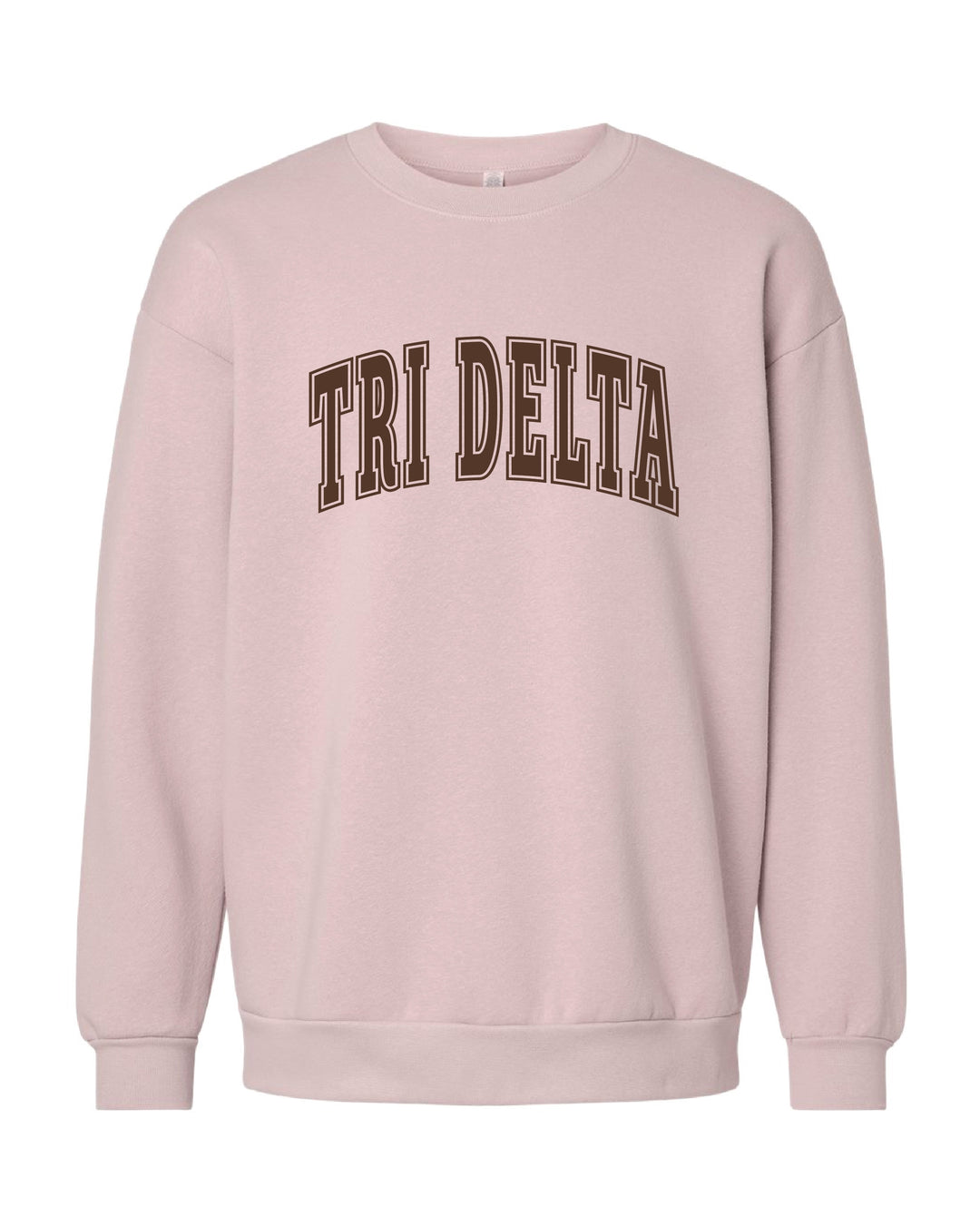 Delta Delta Delta Brown & Blush Crewneck