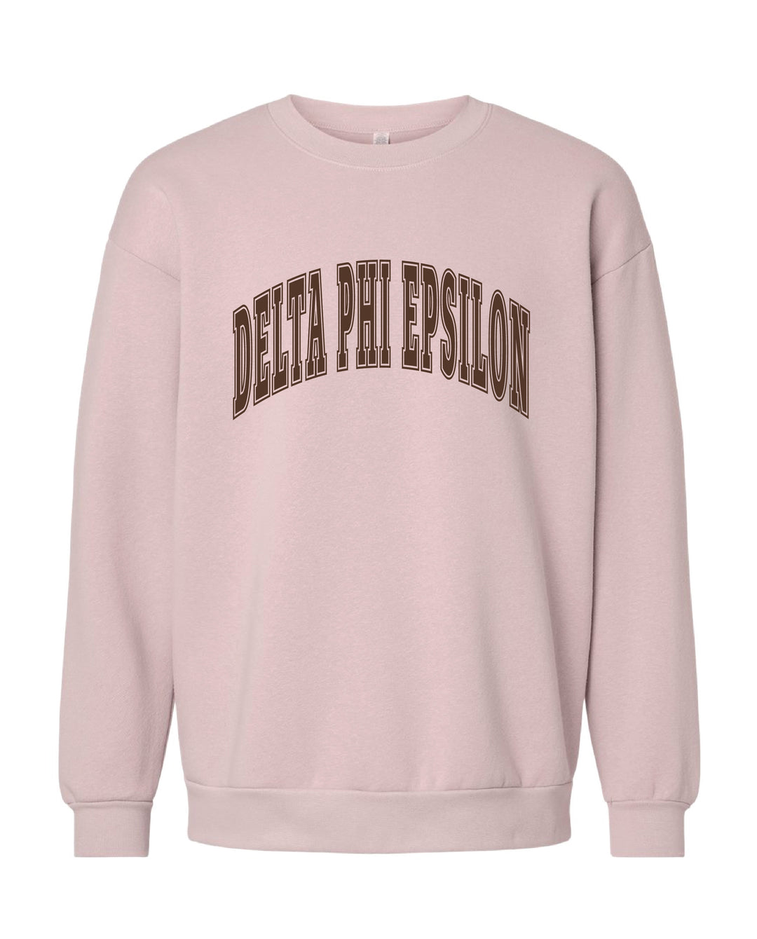 Delta Phi Epsilon Brown & Blush Crewneck