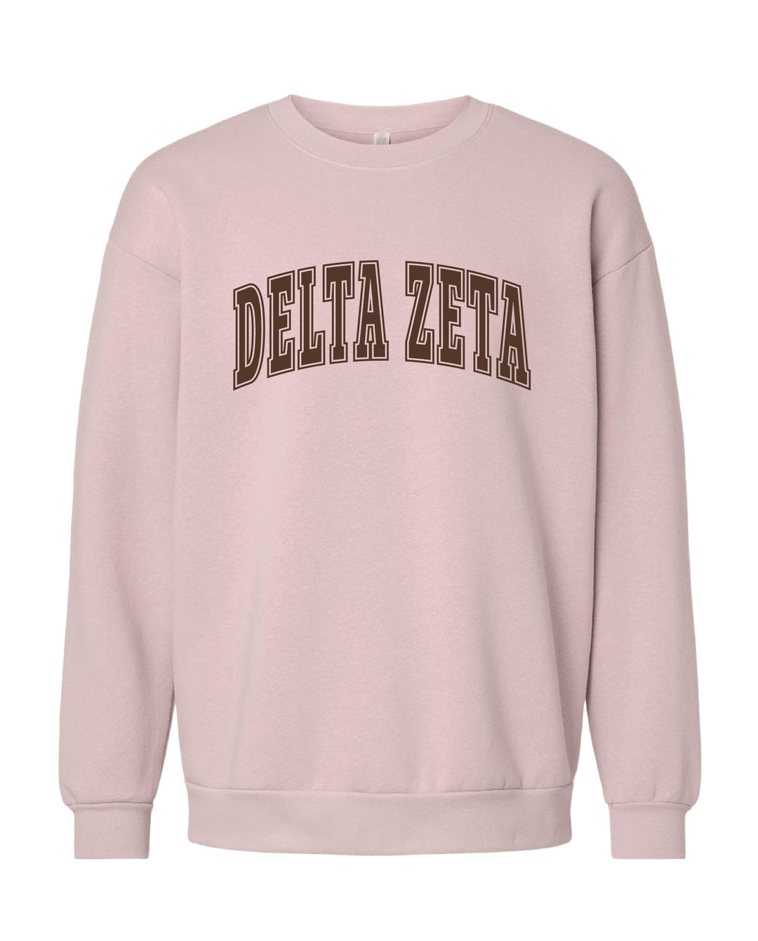 Delta Zeta Brown & Blush Crewneck