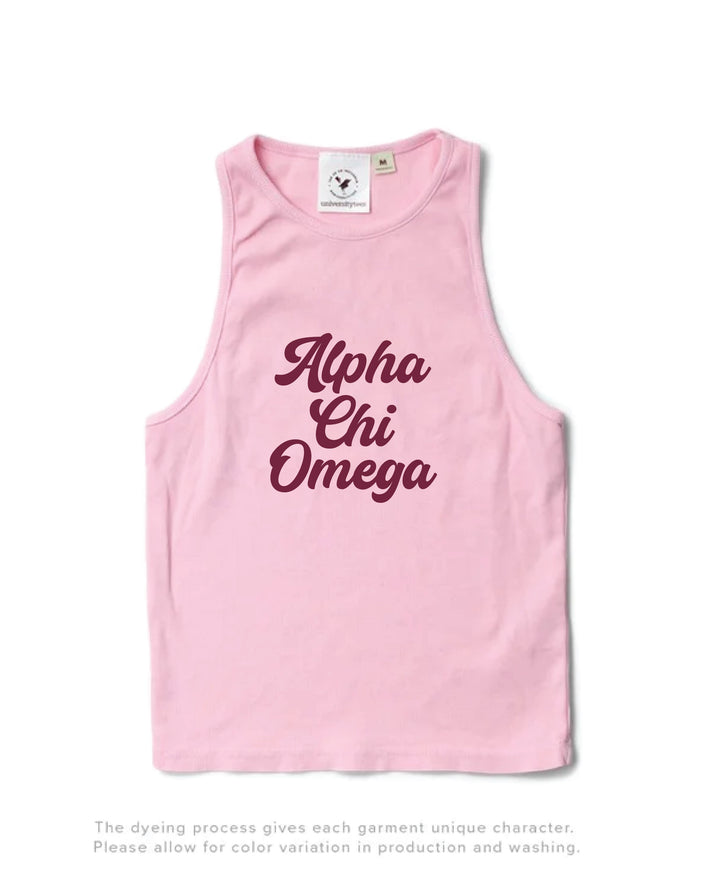 Bubblegum Script Sorority Tank