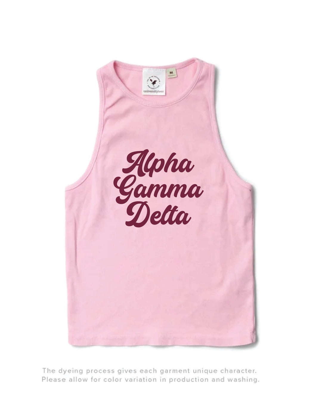 Bubblegum Script Sorority Tank