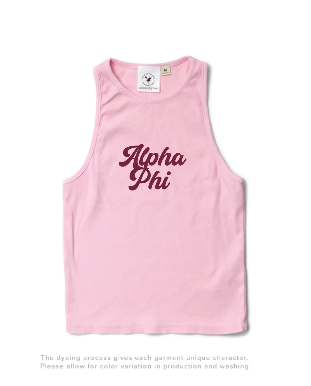 Bubblegum Script Sorority Tank