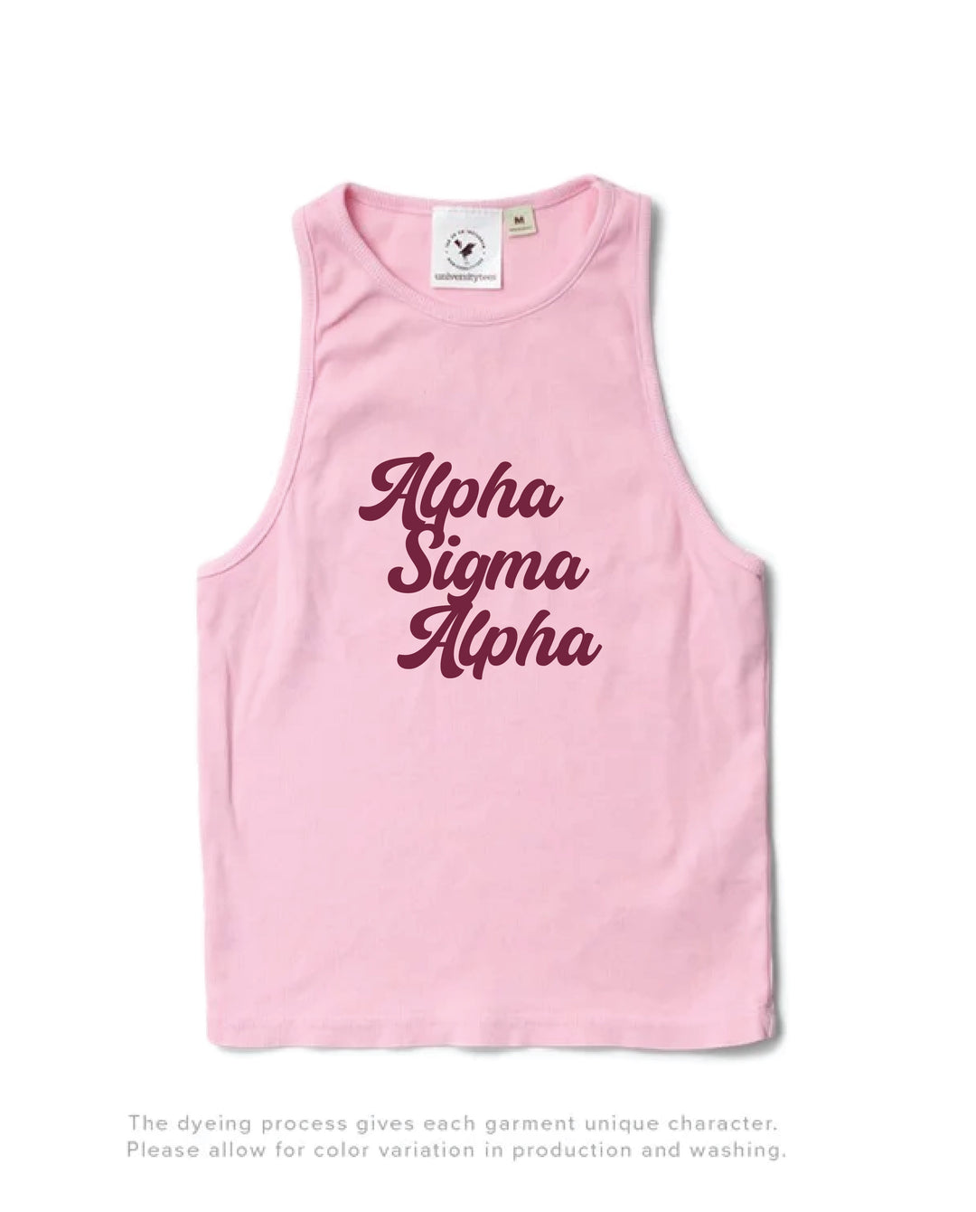 Bubblegum Script Sorority Tank