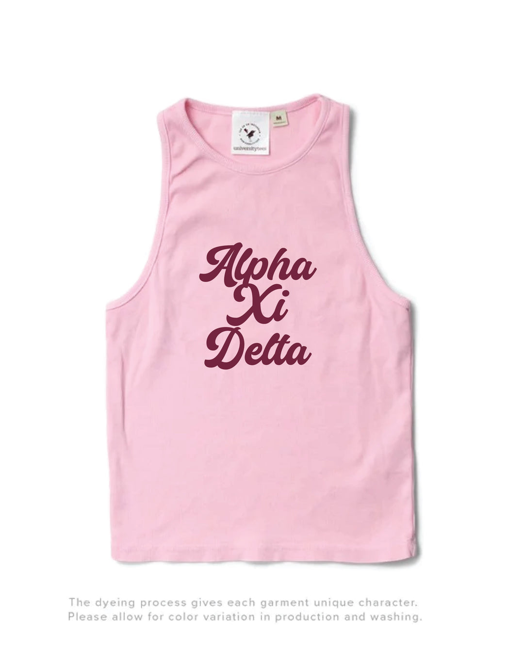 Bubblegum Script Sorority Tank
