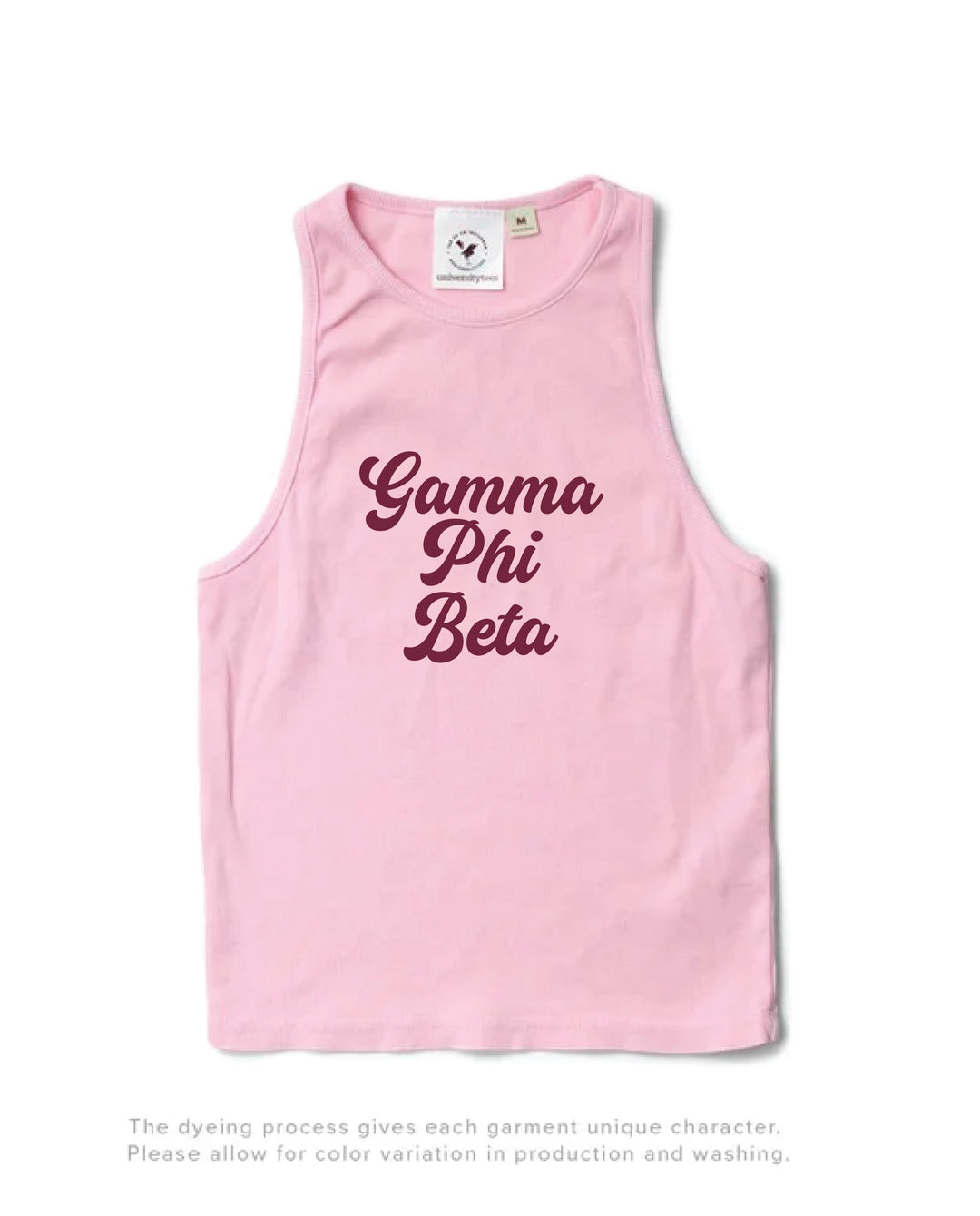 Bubblegum Script Sorority Tank