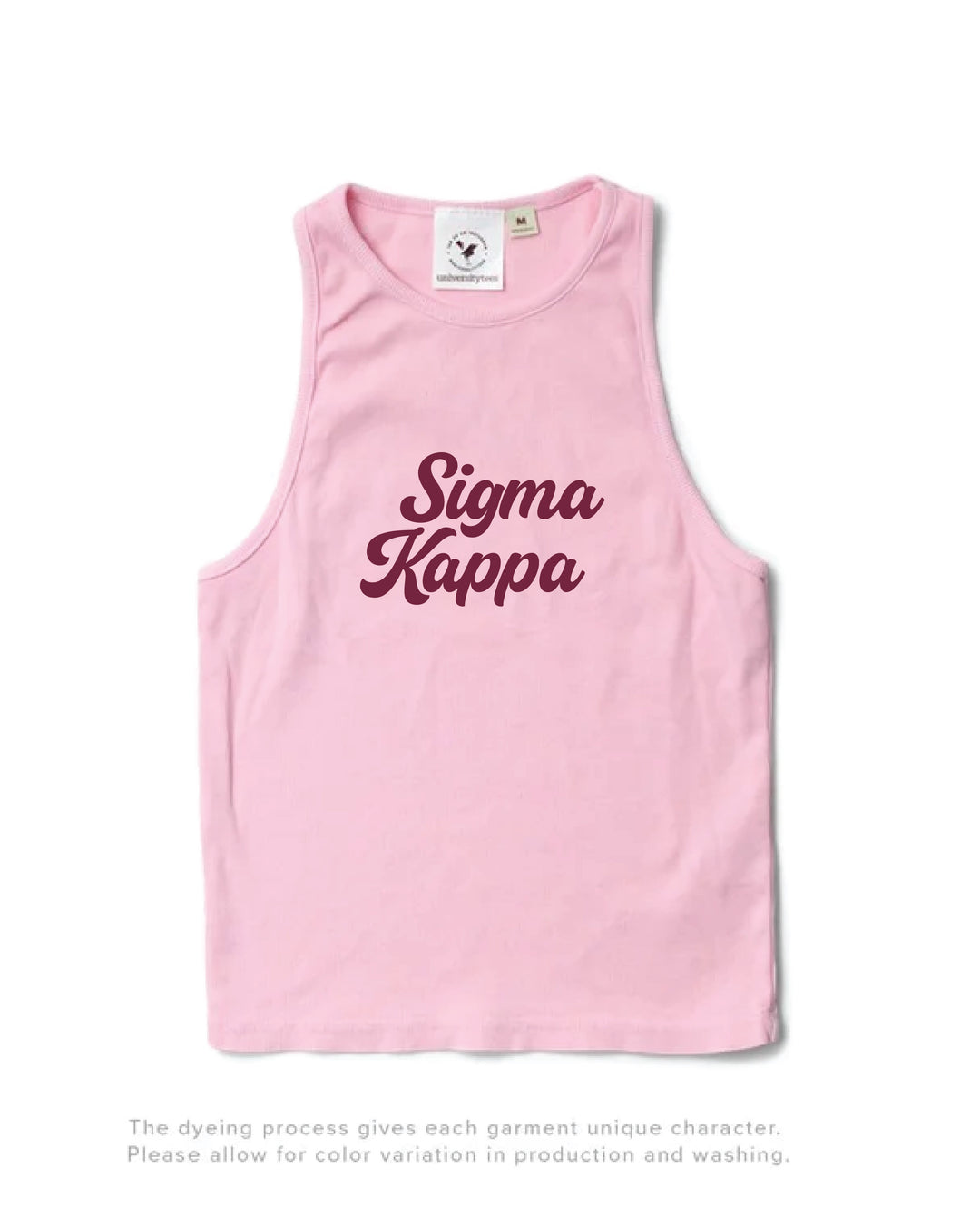 Bubblegum Script Sorority Tank