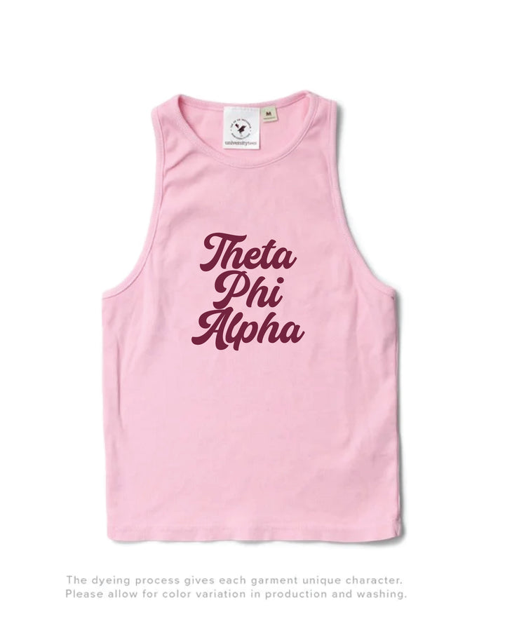 Bubblegum Script Sorority Tank