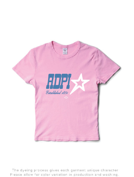 Bubblegum Star Sorority Baby Tee