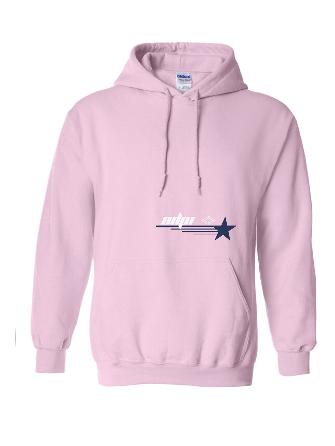 Alpha Delta Pi Light Pink Star Struck Sorority Hoodie