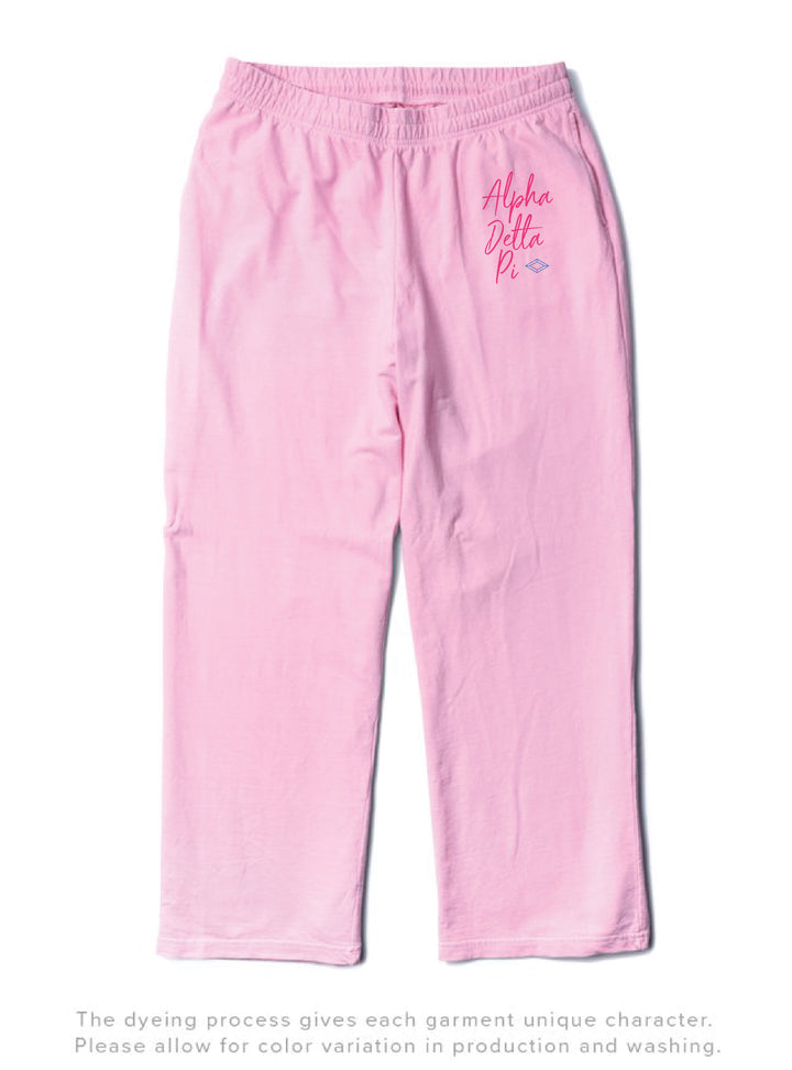 Coquette Sorority Bubblegum Light Weight Wide Leg Pants