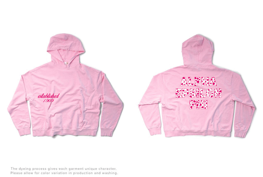 Bubblegum Heart Set Sorority Light Weight Hoodie