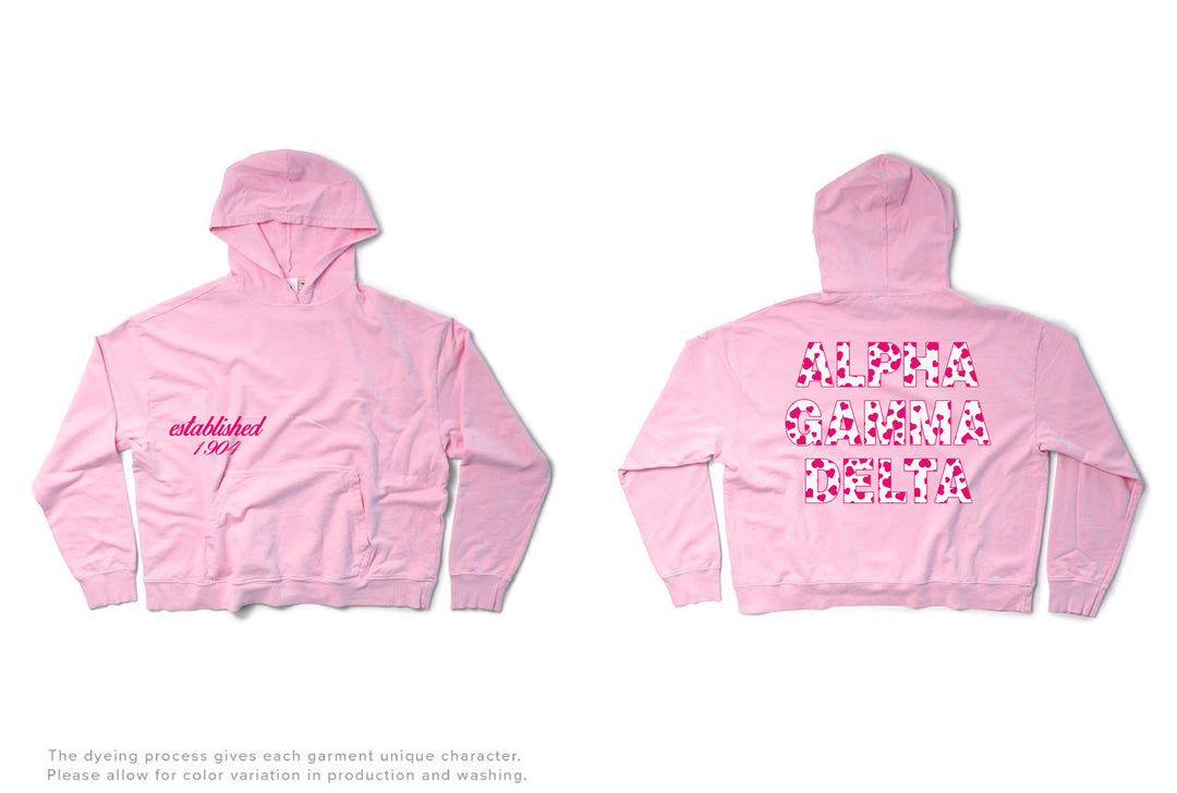 Bubblegum Heart Set Sorority Light Weight Hoodie