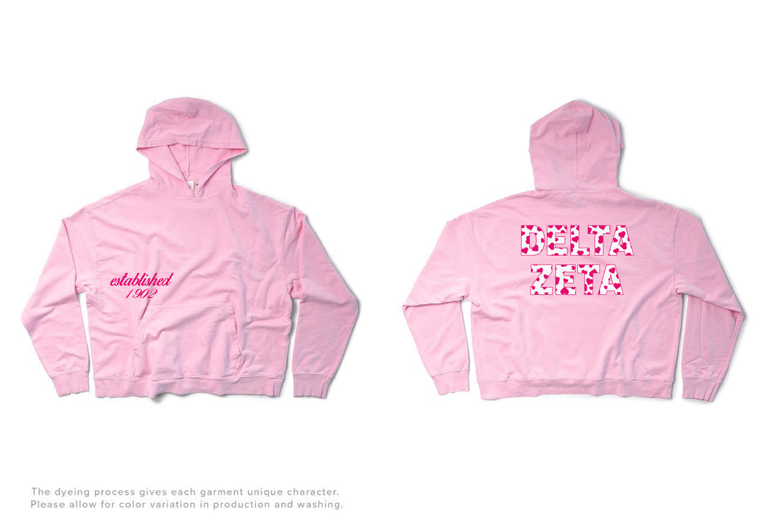 Bubblegum Heart Set Sorority Light Weight Hoodie