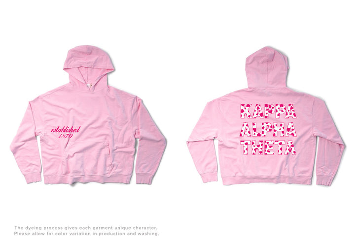 Bubblegum Heart Set Sorority Light Weight Hoodie