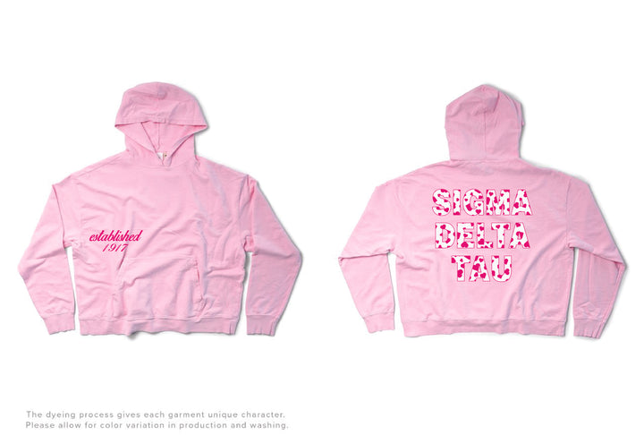 Bubblegum Heart Set Sorority Light Weight Hoodie