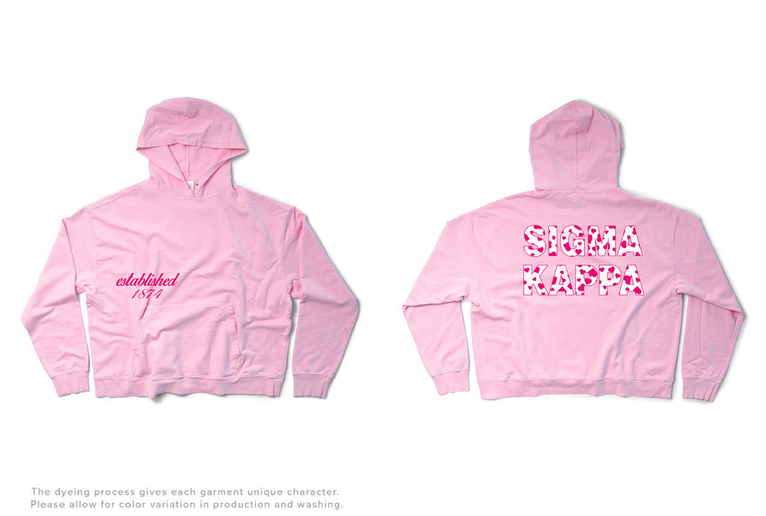 Bubblegum Heart Set Sorority Light Weight Hoodie
