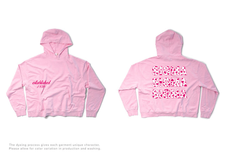 Bubblegum Heart Set Sorority Light Weight Hoodie