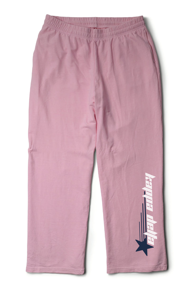 Bubblegum Star Struck Sorority Light Weight Wide Leg Pants