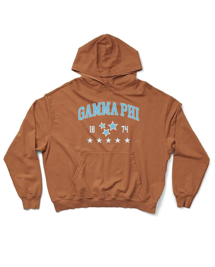 Caffeine Blue Star Light Weight Sorority Hoodie - 2XL