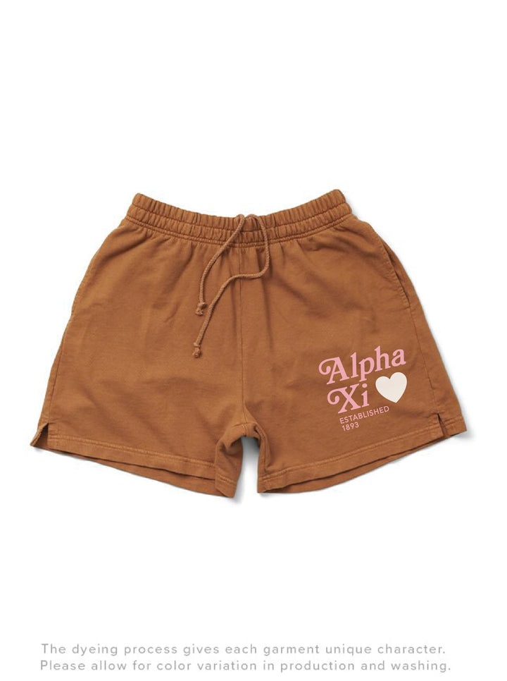 Caffeine Heart Light Weight Sorority Shorts - 2XL