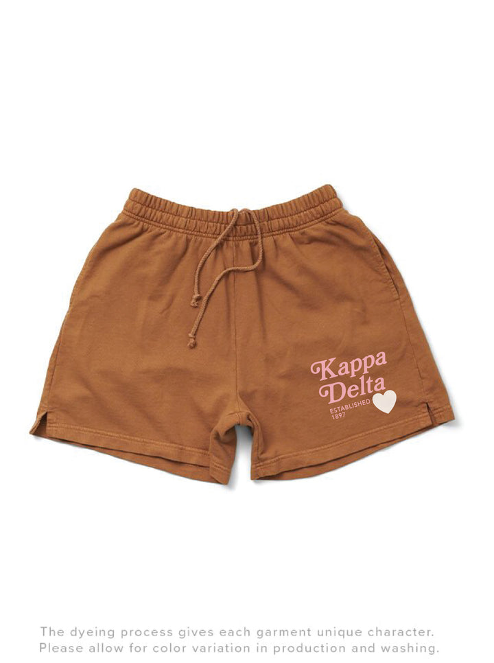 Caffeine Heart Light Weight Sorority Shorts - 2XL