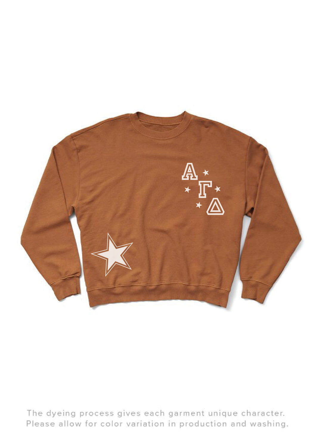 Caffeine Star Light Weight Sorority Crewneck