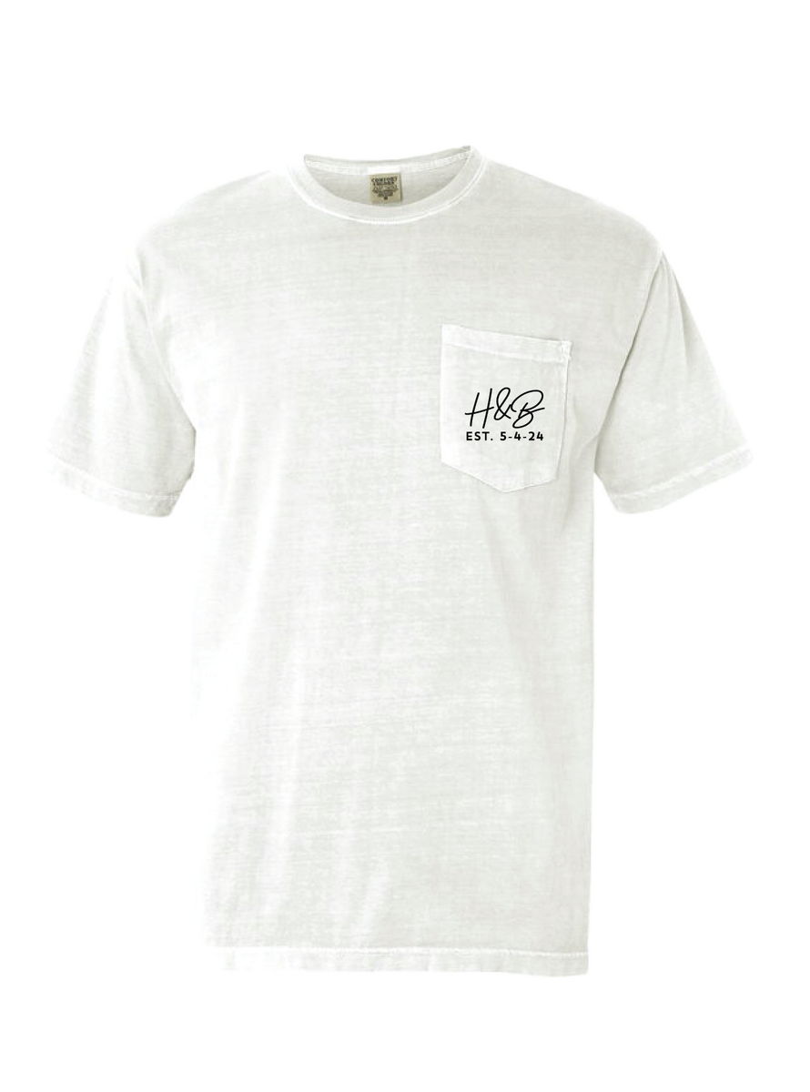 The Hines Wedding Tees - White