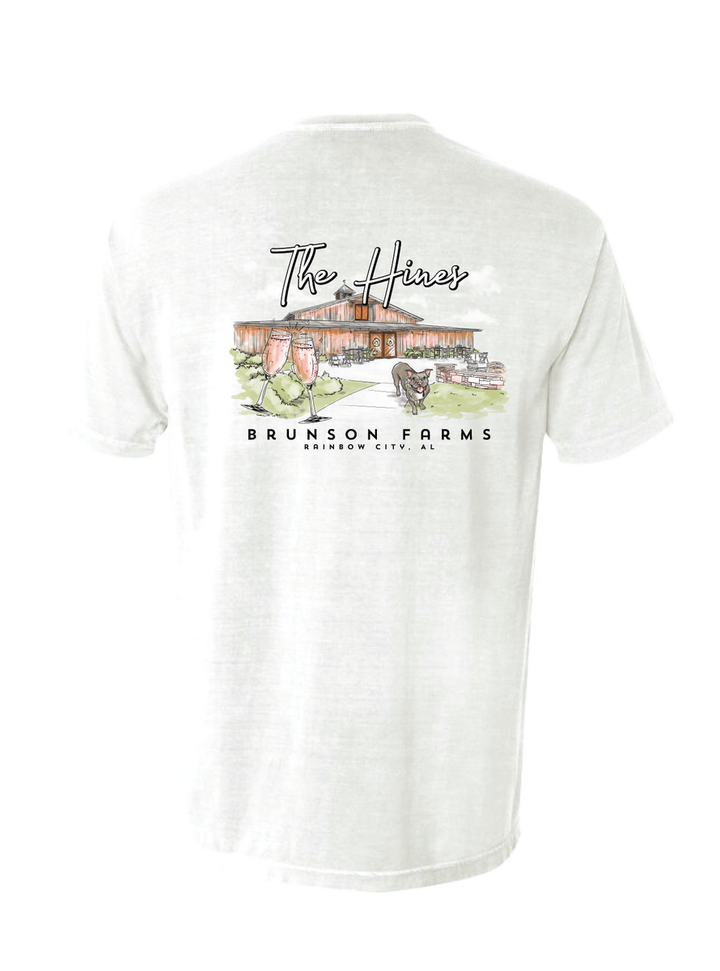 The Hines Wedding Tees - White