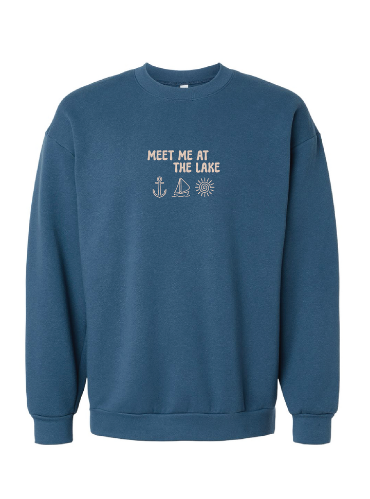 Meet Me At The Lake Embroidered Crewneck