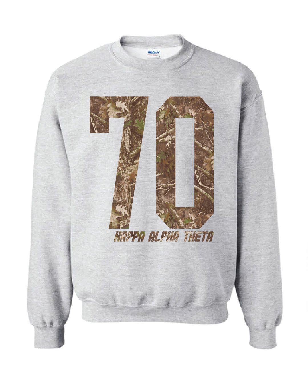 Kappa Alpha Theta Camo Est Year Crewneck