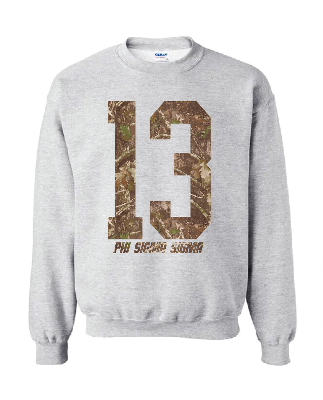Phi Sigma Sigma Camo Est Year Crewneck